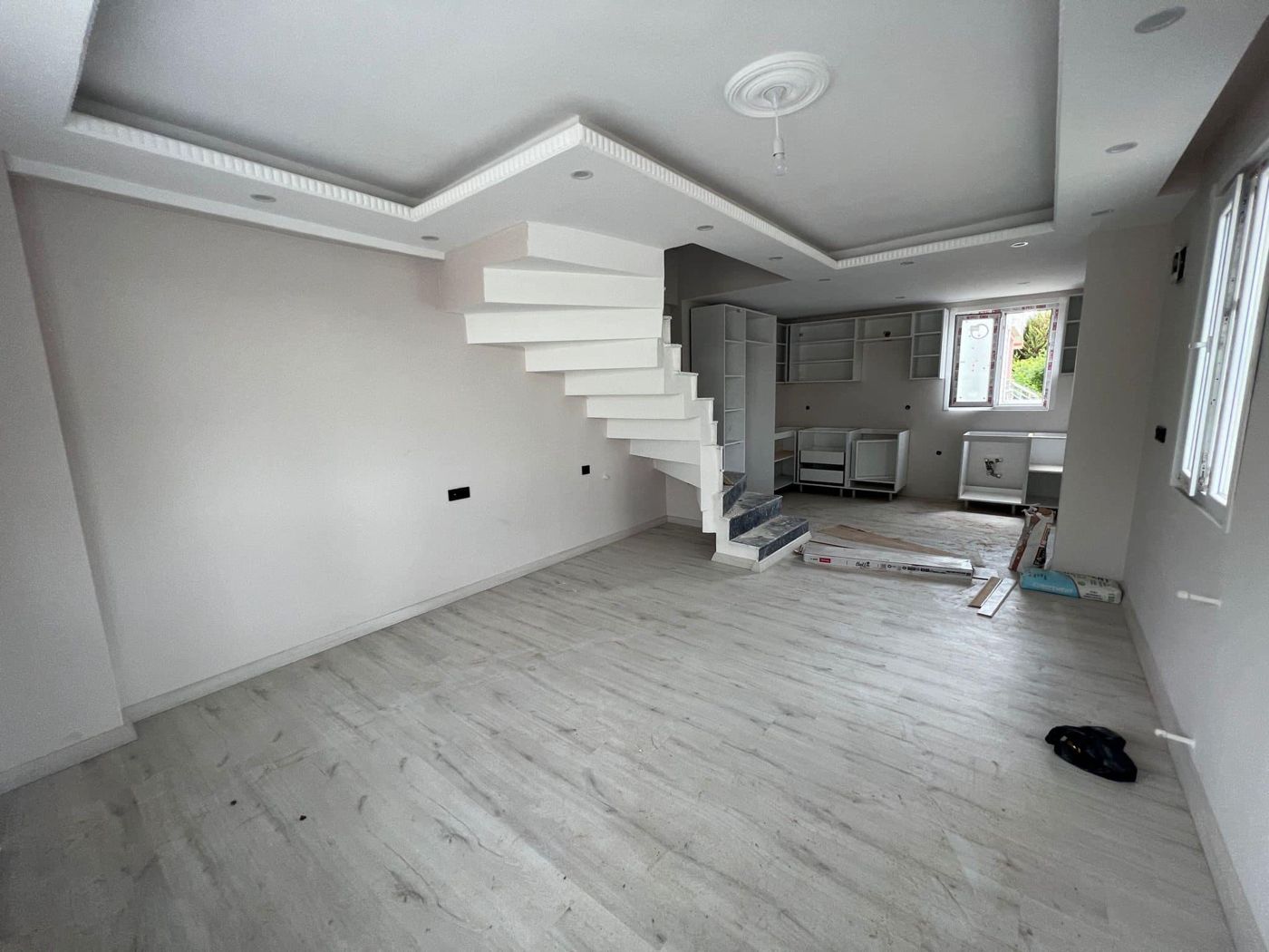 Merdivenli duplex daire, uygulama sonrası
